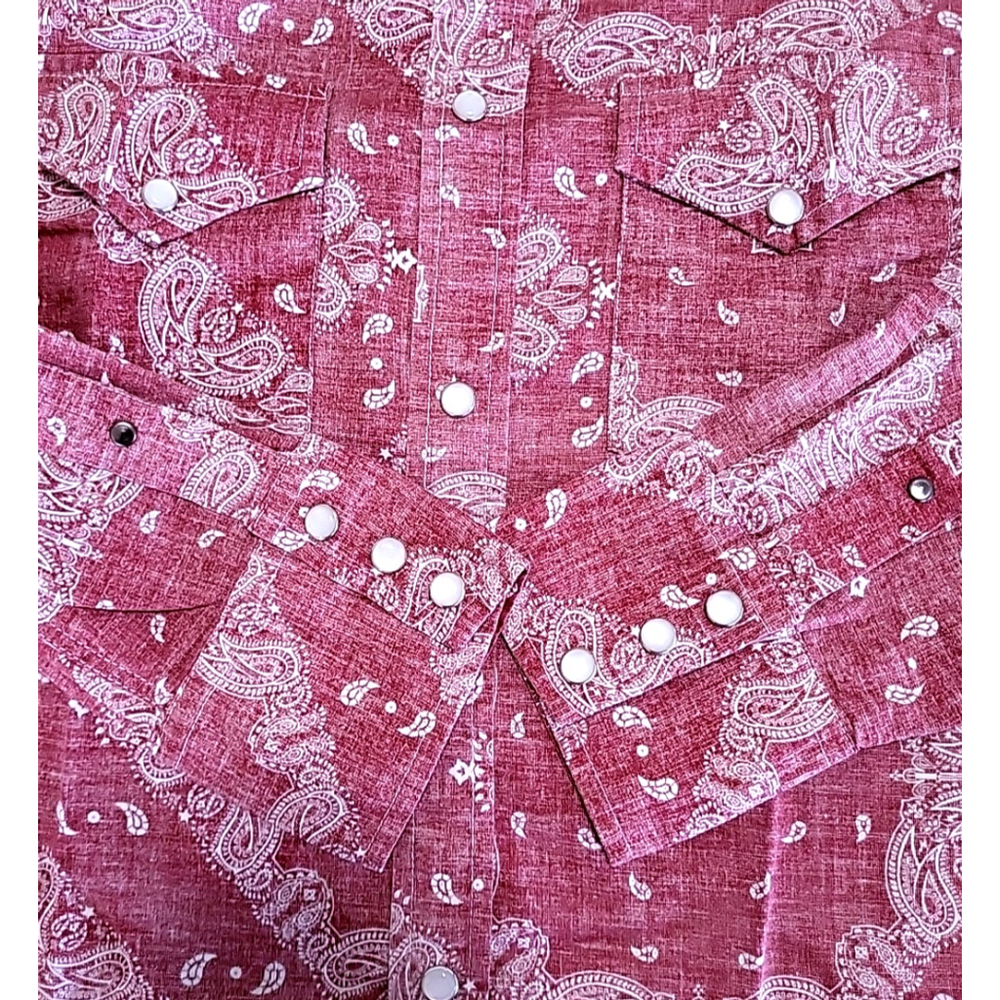 Guess Los Angeles Men's Shirt Size S Pearl Snap Long Sleeve Western Wear - Picture 11 of 11